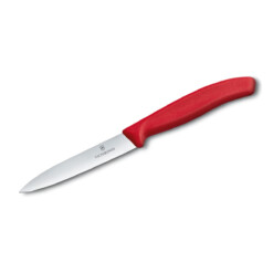 Victorinox - Swiss Classic Gemüsemesser 10 cm glatt, spitz, rot
