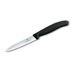 Victorinox - Swiss Classic Gemüsemesser 10 cm glatt, spitz, schwarz