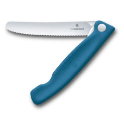 Victorinox - Swiss Classic Picknick Messer 11 cm, gewellt, blau