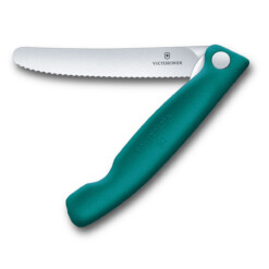 Victorinox - Swiss Classic Picknick Messer 11 cm, gewellt, grün