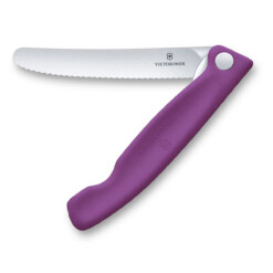 Victorinox - Swiss Classic Picknick Messer 11 cm, gewellt, violett