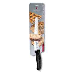 Alternative view of Victorinox - Swiss Classic Brot- und Konditormesser 22 cm, Welle, schwarz