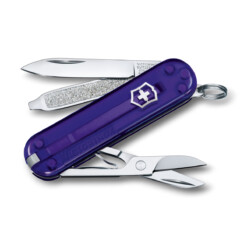 Victorinox - Classic SD Persian Indigo transparent, Geschenkschachtel