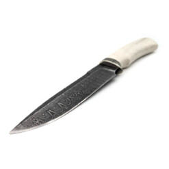 Alternative view of Weles - Damast-Messer feststehend, 11,5 cm, Elchhorn