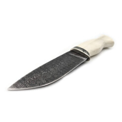 Alternative view of Weles - Damast-Messer feststehend, 11 cm, Elchhorn