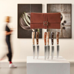 Wüsthof - "Ikon" Steakmesserset 6-teilig mit Lederetui