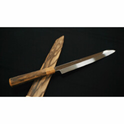 Alternative view of Yoshihiro - "Mount Fuji & Full Moon" Honyaki-Yanagiba, White Steel 2, 300 mm